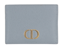 Christian Dior 30 Montaigne Card Holder, Leather, Blue, 41MA0251, 3*